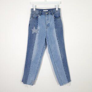 PacSun Patchwork Straight Leg Jeans